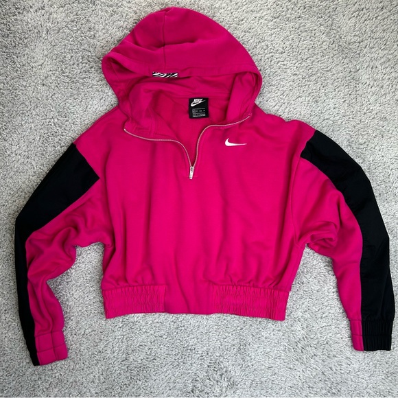 Nike Outfit Womens Small Matching Outfit Sweatshirt Sweatpants Pink Black Travel - Picture 7 of 9